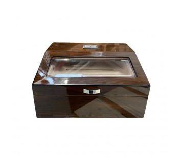 Umidor Wooden Walnut With Glass