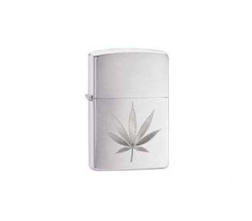 Bricheta Zippo Chrome Brushed Leaf